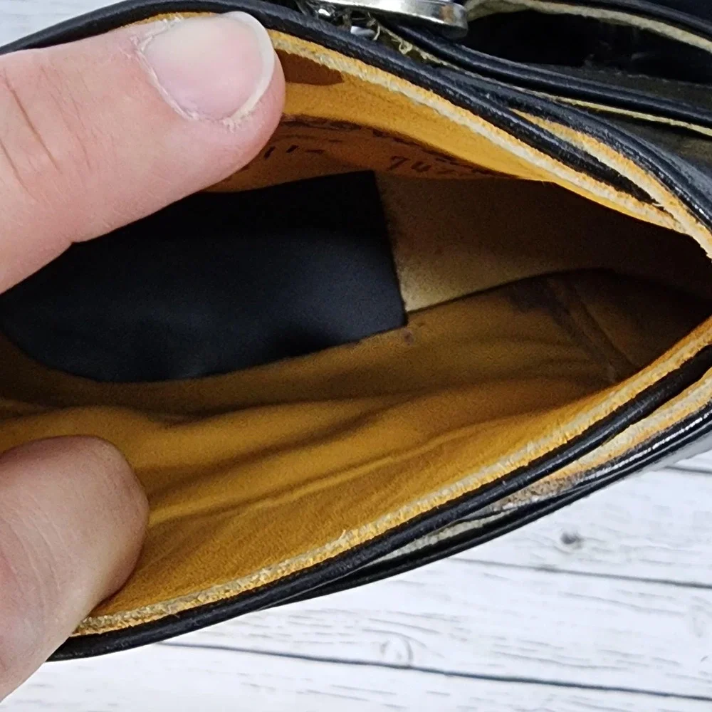 Vintage Chippewa Boots‎ Mens Size 10 Leather Buckle Ankle Dress Shoes USA 1960s - Picture 7 of 9